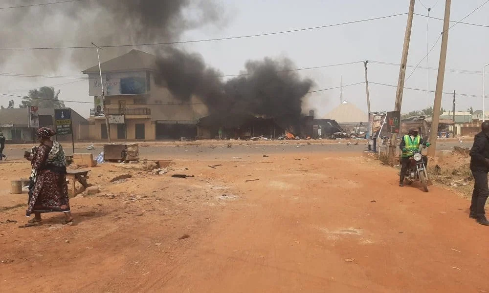 BREAKING: Explosion rocks Akure, houses, school, churches destroyed