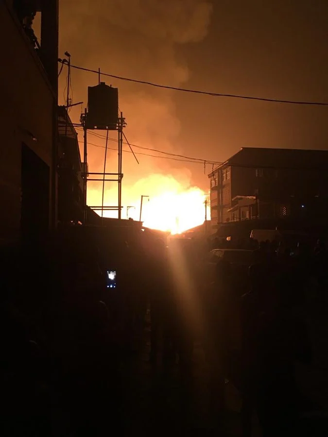 Lagos: Popular Amun market in Mushin gutted by fire overnight