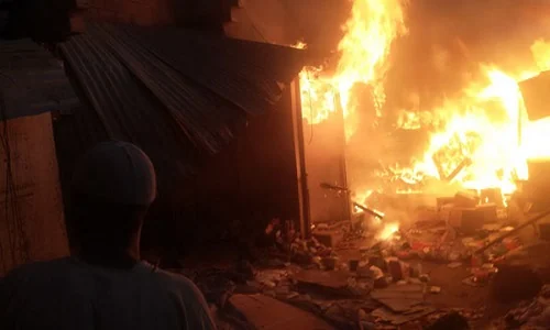 BREAKING: Pipeline Vandals Cause Fire Outbreak In Abule Egba, Lagos