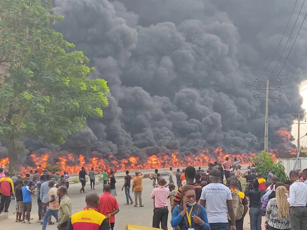 ANOTHER TANKER FIRE IN LAGOS (VIDEO)