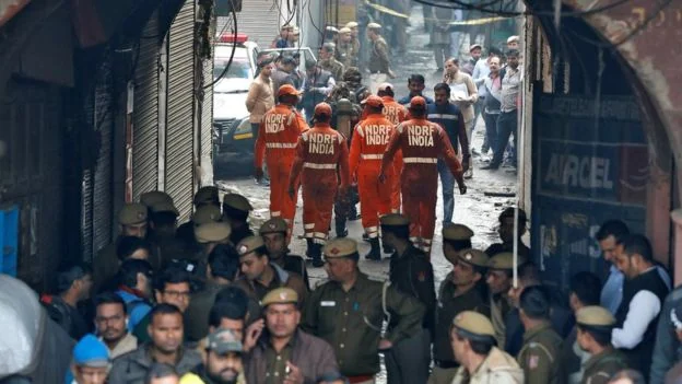 Delhi factory fire: More than 40 dead in India blaze