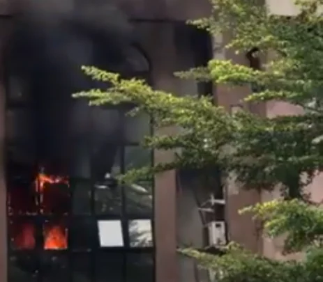 BREAKING: Fire guts NIPOST headquarters in Abuja