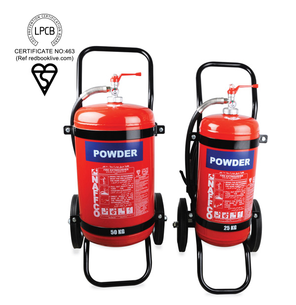 Mobile Dry Powder Fire Extinguishers – LPCB / Kitemark Approved