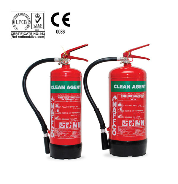 Portable Clean Agent Fire Extinguishers – LPCB & CE Approved